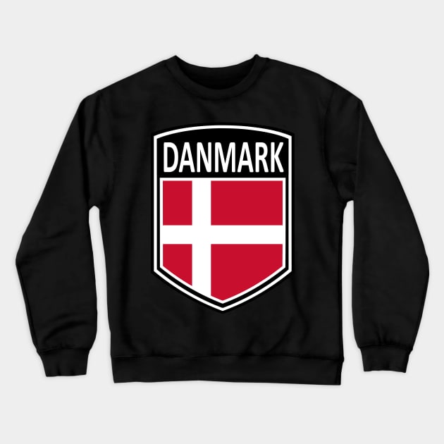 National - Danmark Crewneck Sweatshirt by Taylor'd Designs